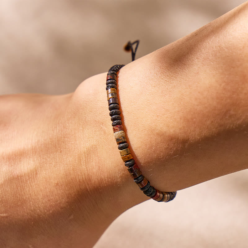 FREE Today: Grounding Luck Strength Braided Cord Tiger's Eye Adjustable Bracelet - image 3