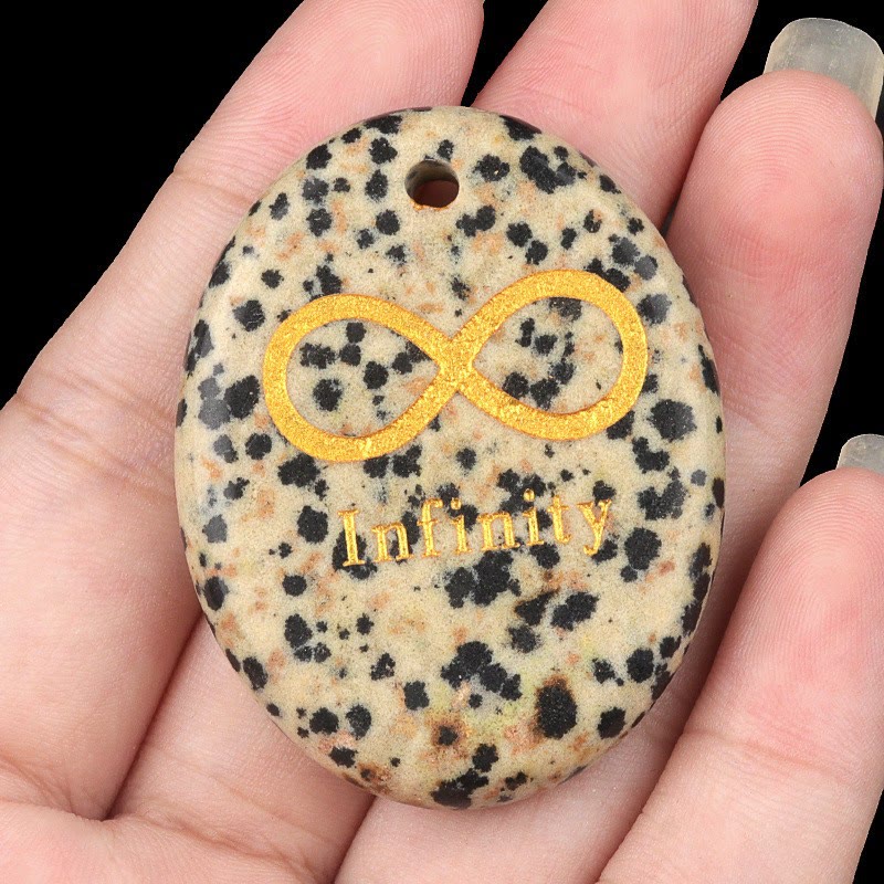 FuAttract Infinity Multi-Stone Necklace – Love Clarity Protection & Energy Balance - Dalmatian Jasper - image 21
