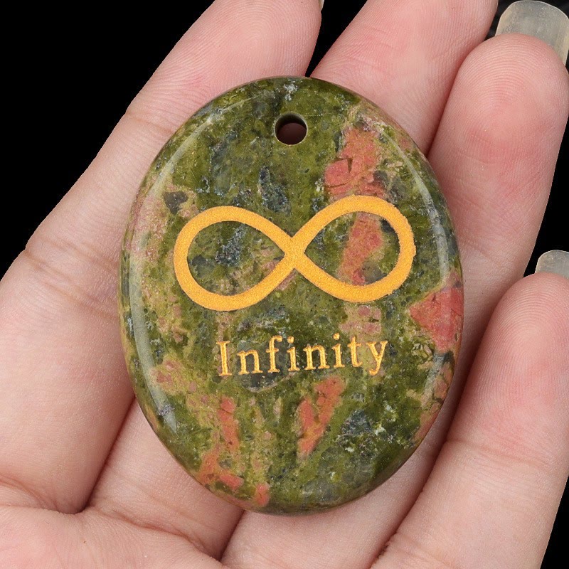 FuAttract Infinity Multi-Stone Necklace – Love Clarity Protection & Energy Balance - Unakite - image 23