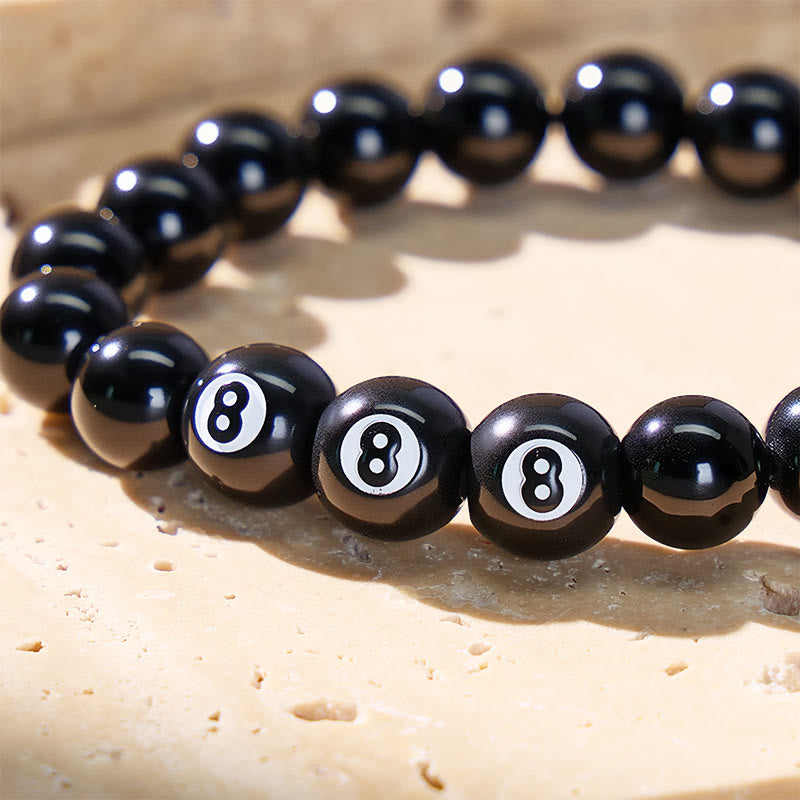 FuAttract Angel Numbers Om Mani Padme Hum Black Obsidian Bracelet – Grounding Energy - image 4