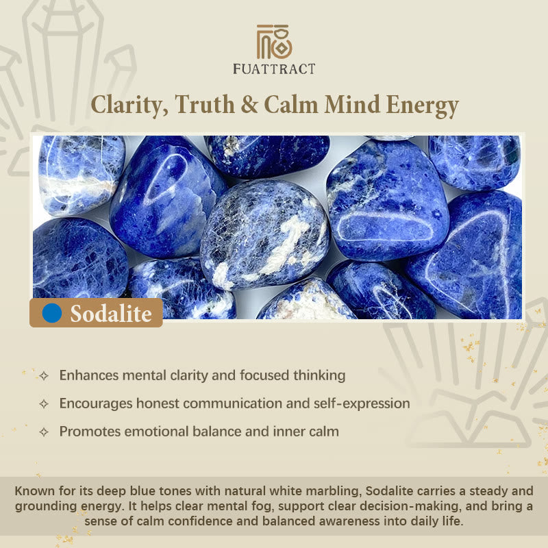 FuAttract Clarity Calm Balance Infinity Sodalite Stainless Steel Bracelet - image 7