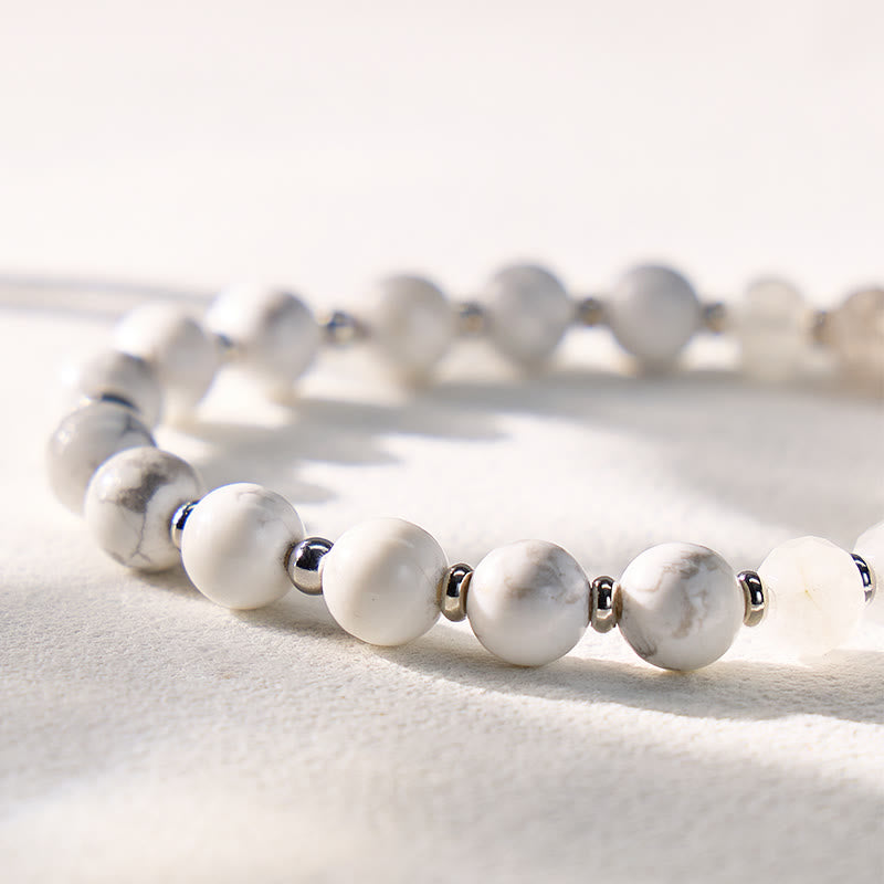 FuAttract Clarity Strength Infinity White Turquoise Black Rutilated Quartz Bracelet - image 5