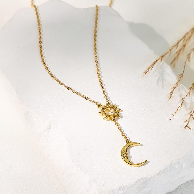 FuAttract Sun & Moon Stainless Steel Necklace – Harmony Modern Strength - image 3