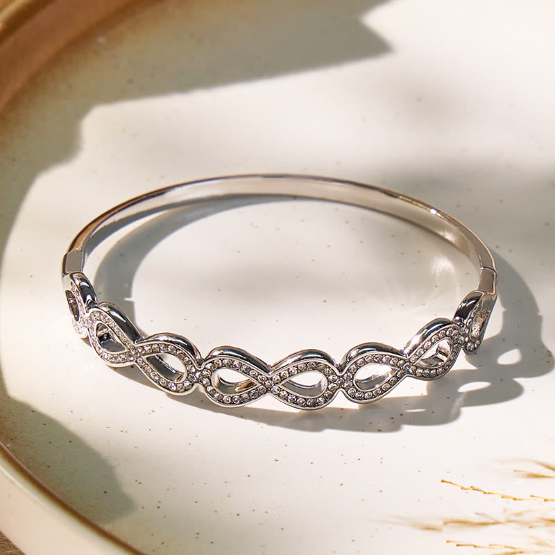 FuAttract Love Energy Flow Strength Balance Infinity Bracelet - Silver - image 7