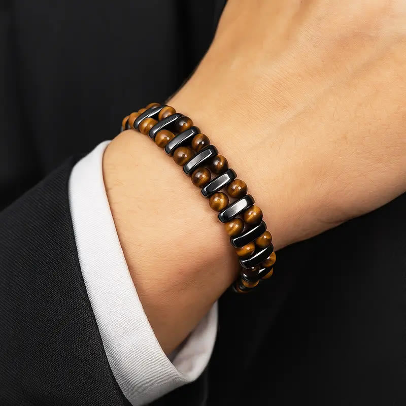 FuAttract Protection Clarity Inner Strength Tiger's Eye & Hematite Bracelet - image 4