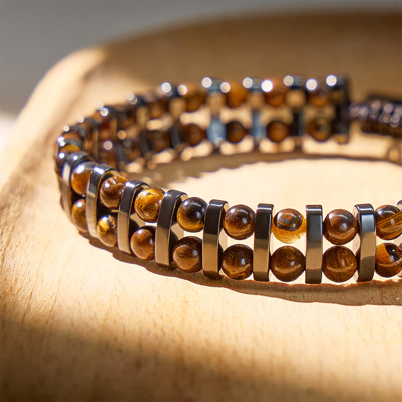 FuAttract Protection Clarity Inner Strength Tiger's Eye & Hematite Bracelet - image 5