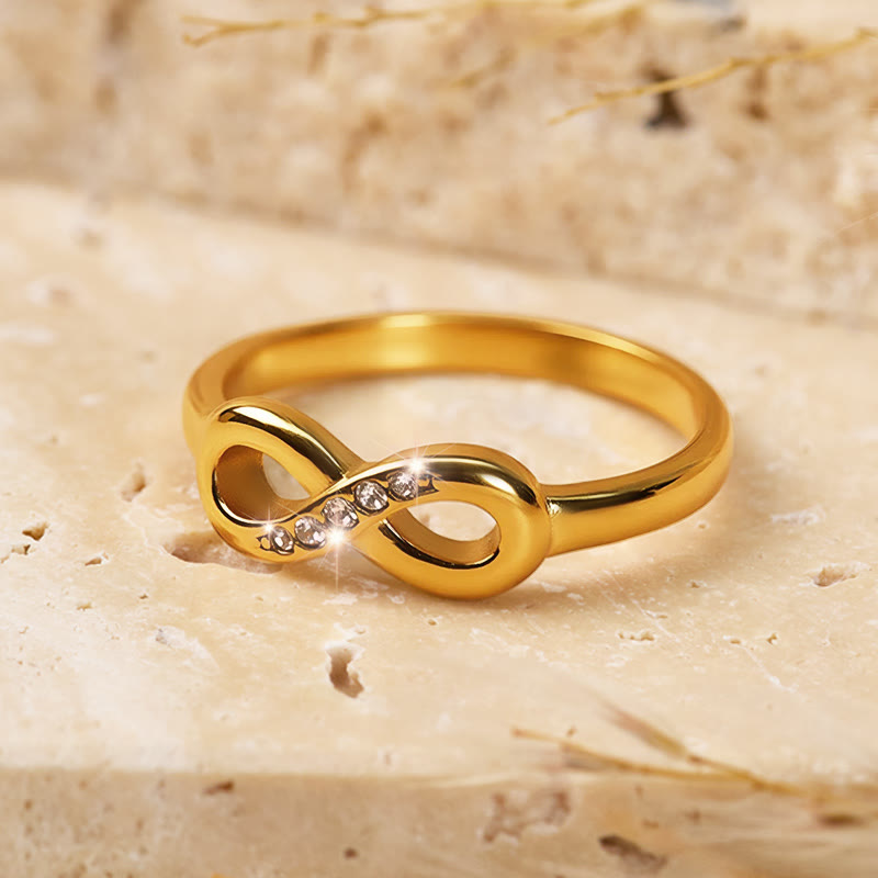 FuAttract Self-Love Strength & Modern Energy Infinity Stainless Steel Ring - image 3