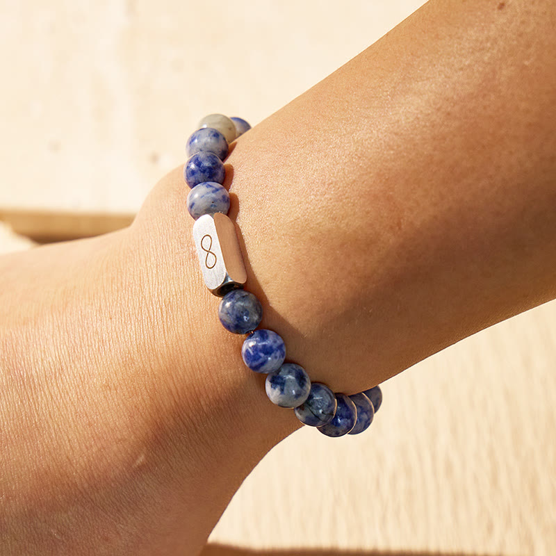 FuAttract Clarity Calm Balance Infinity Sodalite Stainless Steel Bracelet - image 3