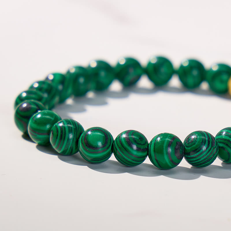 FuAttract Protection Healing Angel Numbers Malachite Stainless Steel Bracelet - image 4