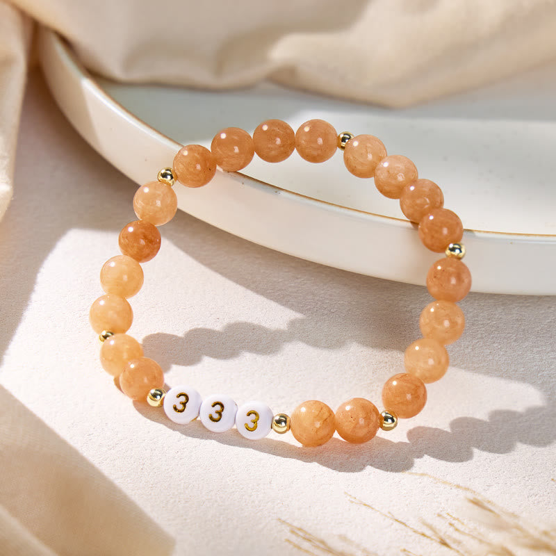 FuAttract Courage Joy Destiny Angel Numbers Sunstone Bracelet - image 1