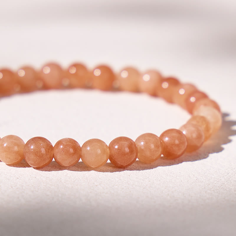 FuAttract Calm Joy Inner Peace Crescent Moon Sunstone Bracelet - image 5