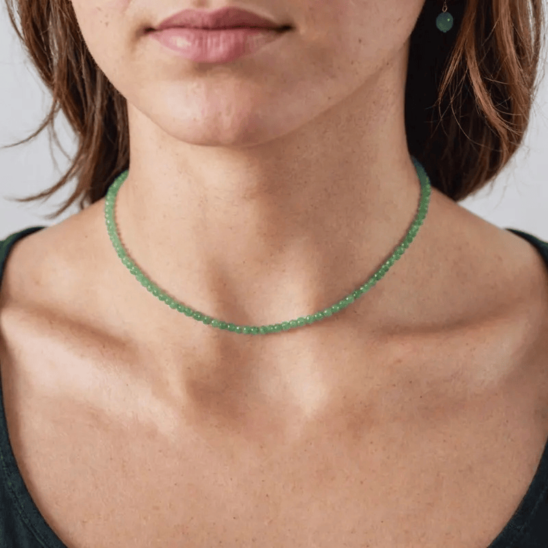 FuAttract Balance Healing Clarity Focus Crystal Energy Beaded Necklace - Green Aventurine - image 6