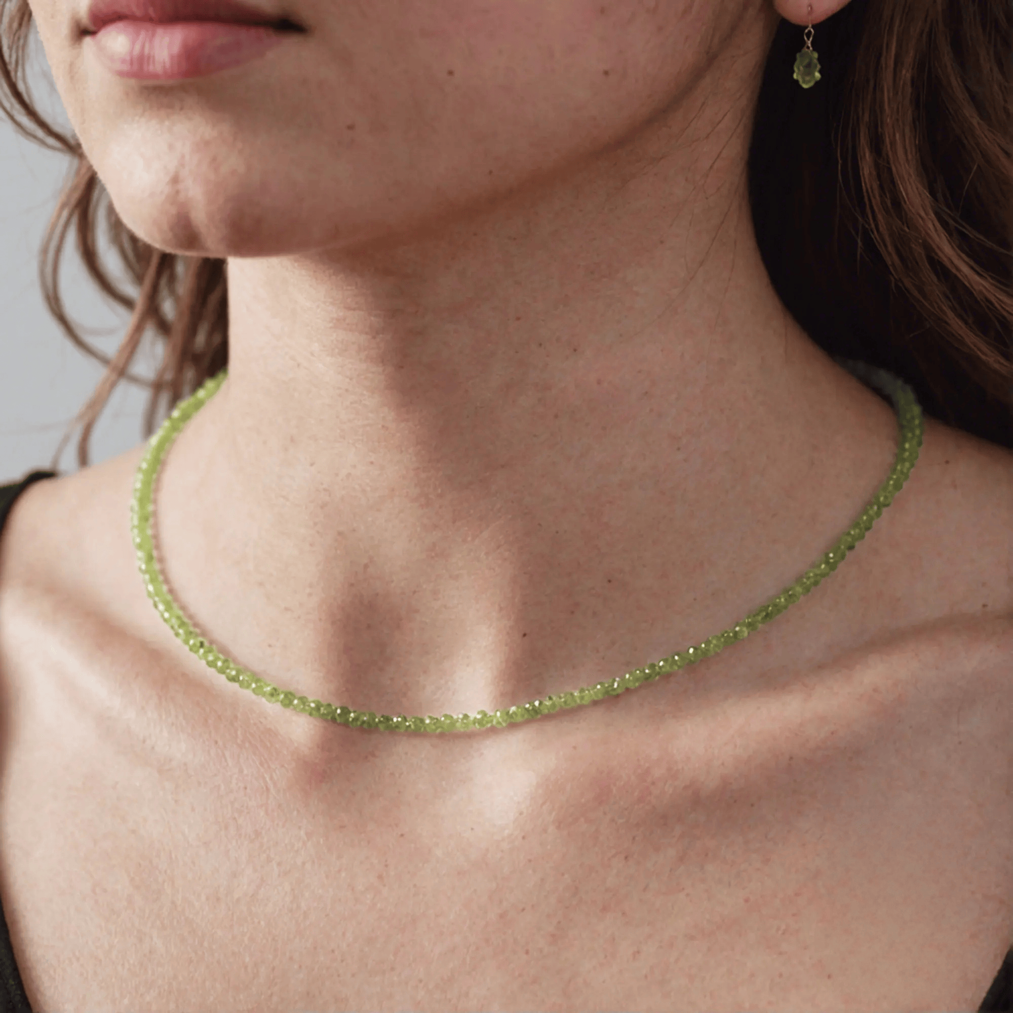 FuAttract Balance Healing Clarity Focus Crystal Energy Beaded Necklace - Peridot - image 21