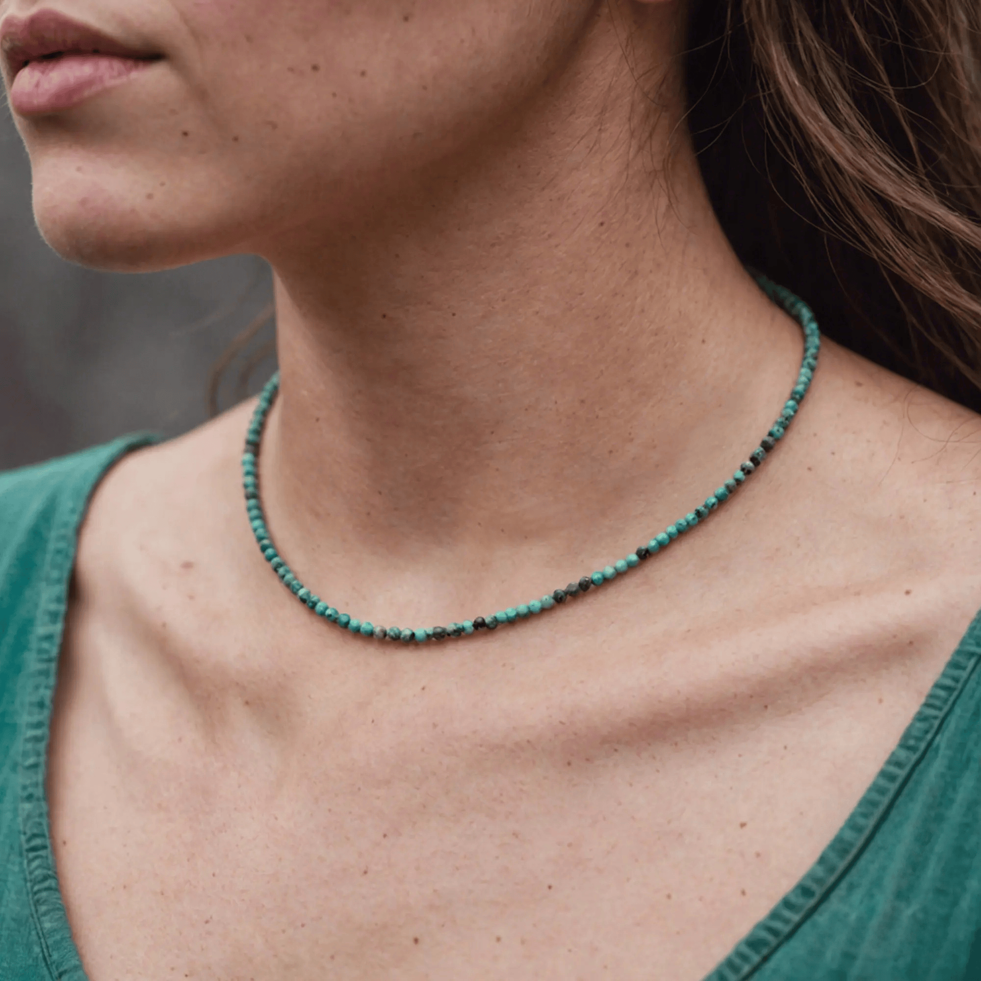 FuAttract Balance Healing Clarity Focus Crystal Energy Beaded Necklace - Turquoise - image 27