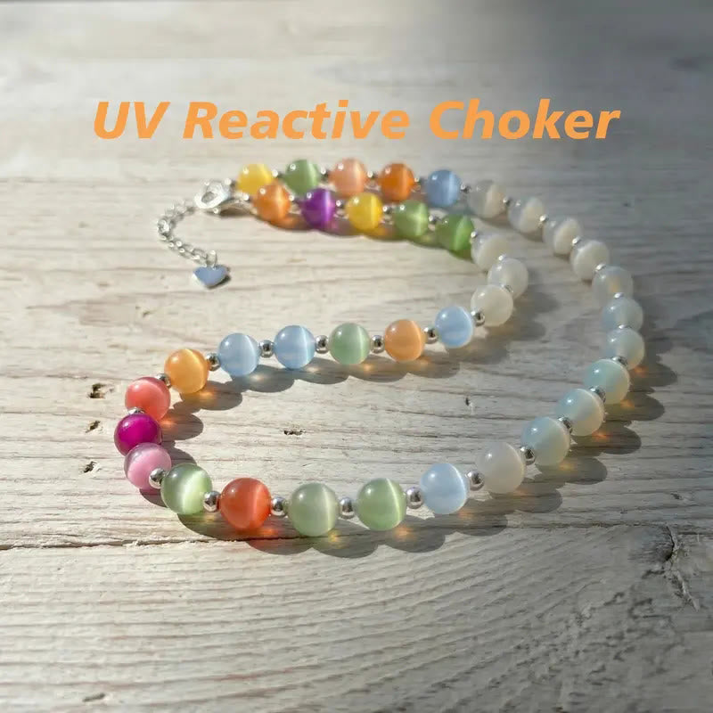 FuAttract UV Reactive Cat's Eye Dopamine Bracelet – Rainbow Glow Focus Energy - image 2