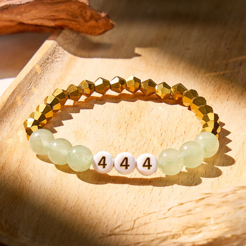 FuAttract Growth Harmony Energy Angel Numbers Green Aventurine Bracelet - 444 - image 13