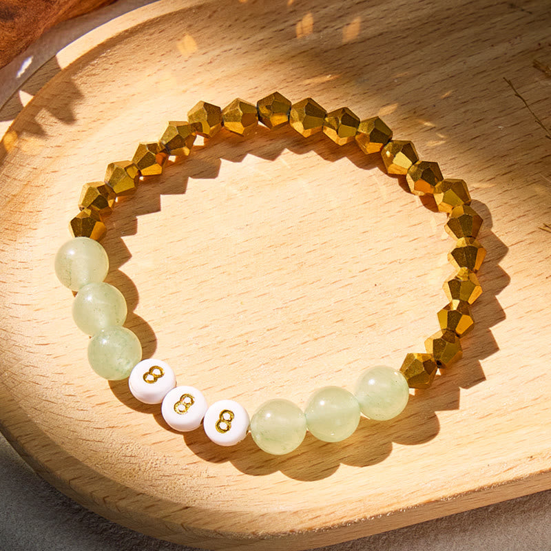 FuAttract Growth Harmony Energy Angel Numbers Green Aventurine Bracelet - image 2