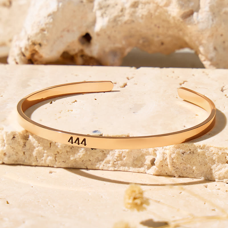 FuAttract Guidance Balance Angel Numbers Stainless Steel Bracelet - Rose Gold - 999 - image 0