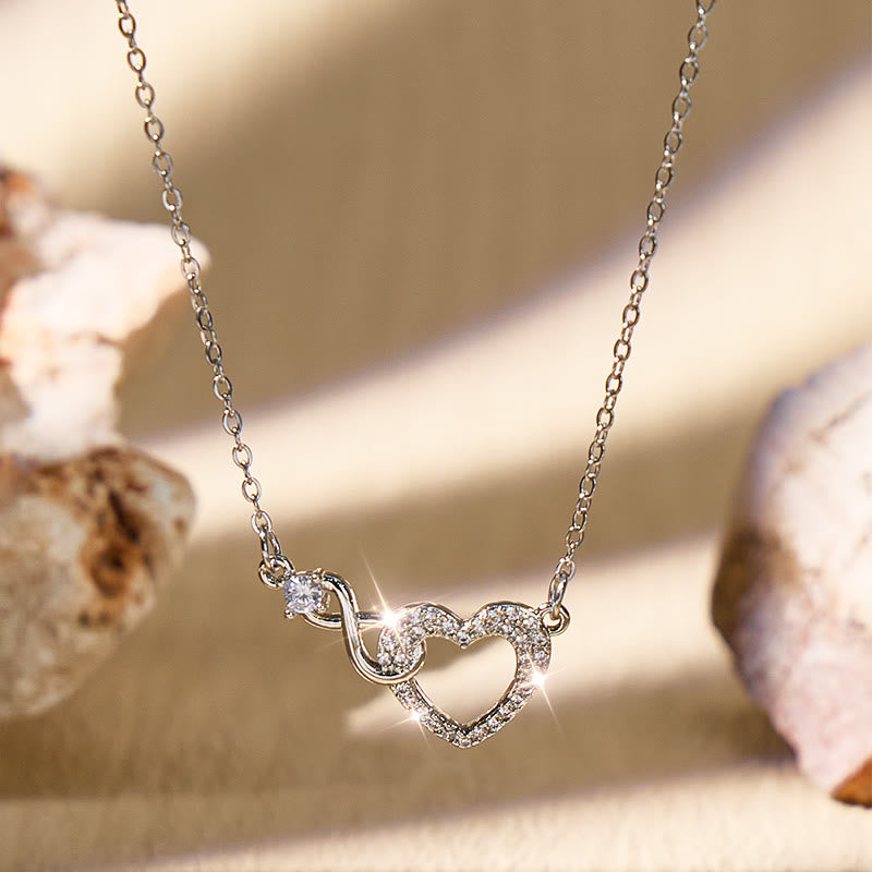 FuAttract Heart Infinity Titanium Steel Necklace – Love Endless Confidence - Silver - image 7