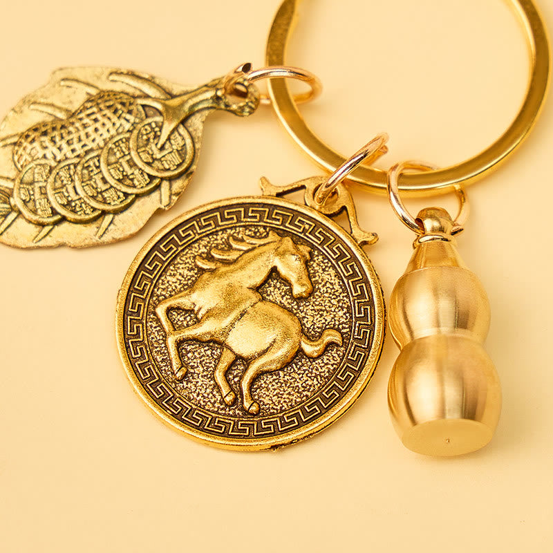 FuAttract Protection Vital Energy Chinese Zodiac Calabash Cinnabar Keychain - image 12