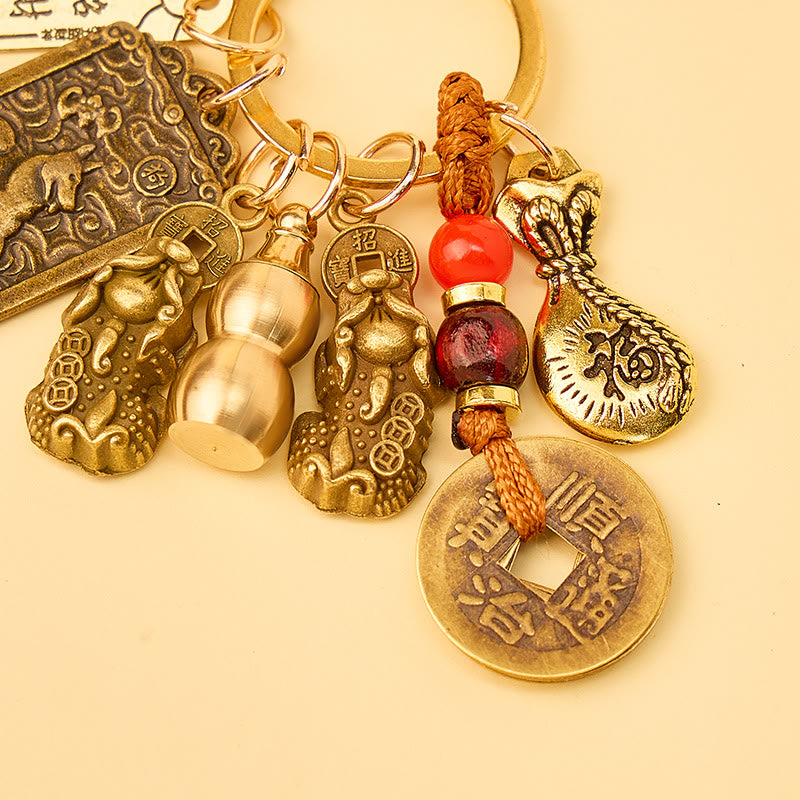 FREE Today: Wealth Fortune Pixiu Chinese Zodiac Cinnabar Calabash Keychain - image 13