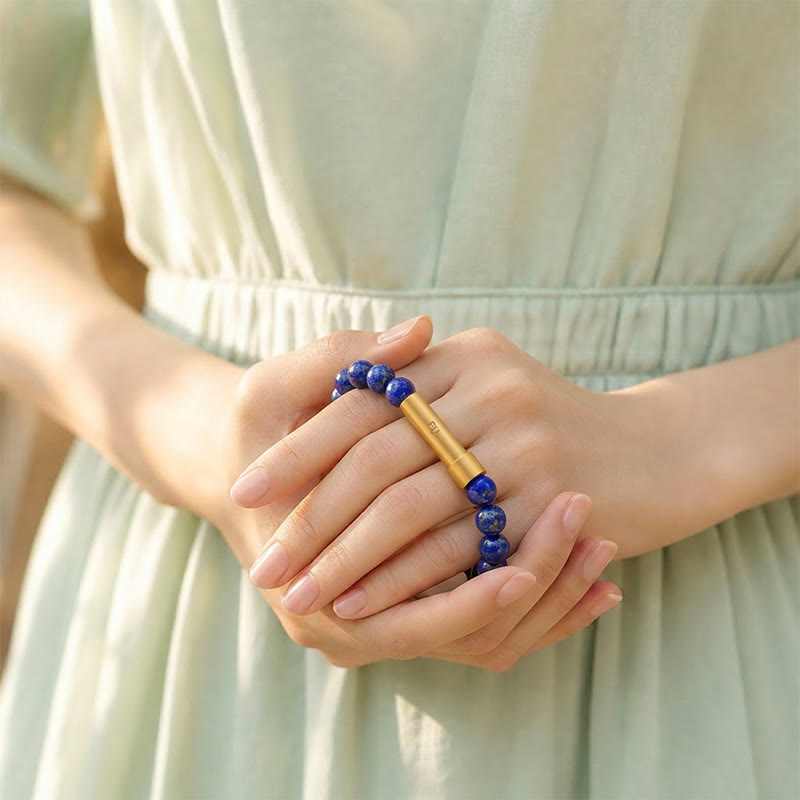 FuAttract Wishbeads Intuition & Truth – Lapis Lazuli Intention Bracelet - image 6