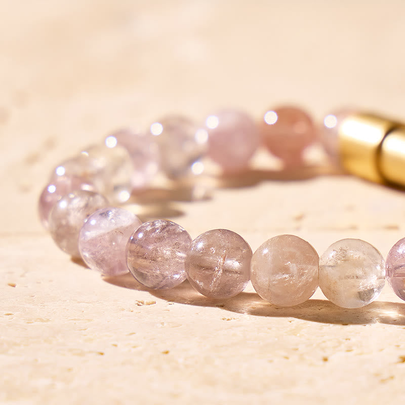 FuAttract Wishbeads Intuition & Growth – Purple Azeztulite Intention Bracelet - image 5