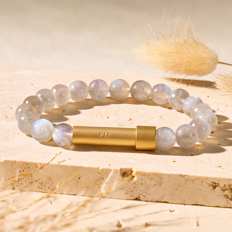 FuAttract Wishbeads Insight Protection Labradorite Intention Bracelet - image 2