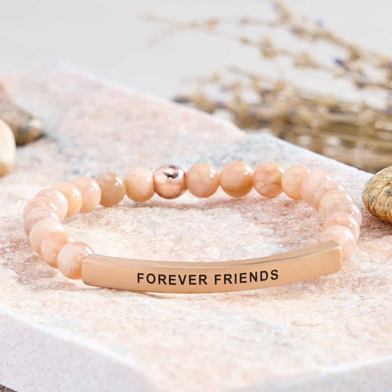 FuAttract Forever Friends Tube Bead Bracelet - Sunstone - Rose Gold - image 5