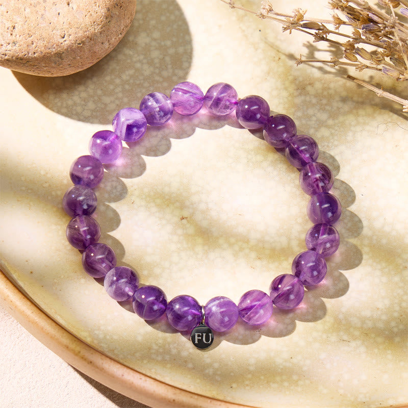 FuAttract Amethyst Bracelet – Stillness Reveals the Way - 21cm - image 0