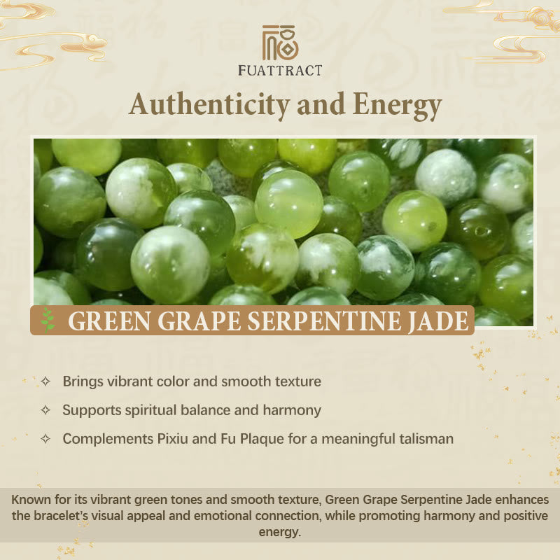 FuAttract Green Grape Serpentine Jade Bracelet – Grow Into Your Best Self - image 5