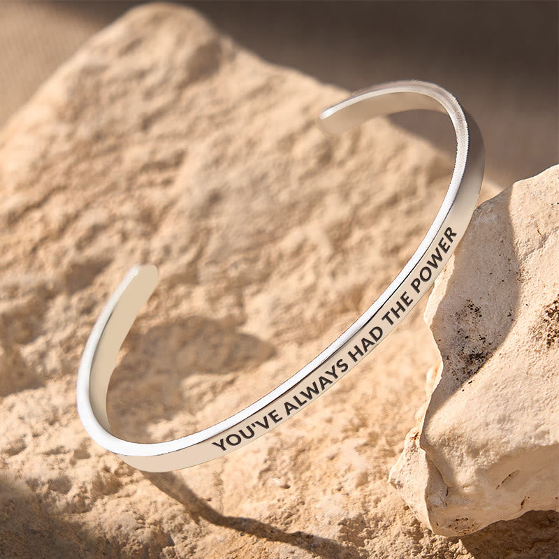 FuAttract You've Always Had The Power Stainless Steel Engraved Bracelet - image 3