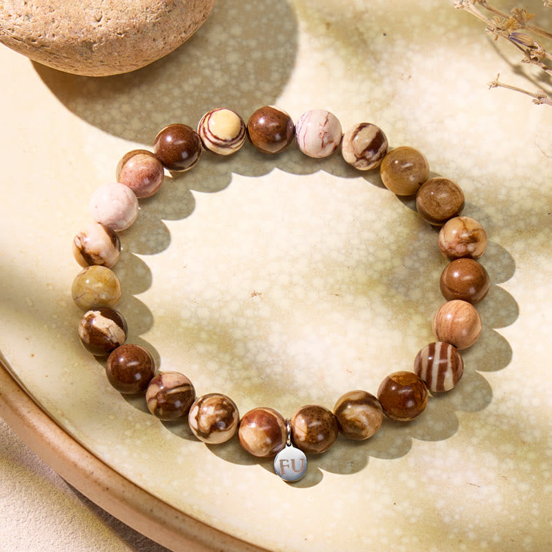 FuAttract Australian Zebra Stone Bracelet – Balance Focus & Stability - 21cm - image 0