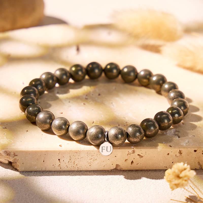 FuAttract Pyrite Stone Bracelet - Where Inner Radiance Awakens - image 2