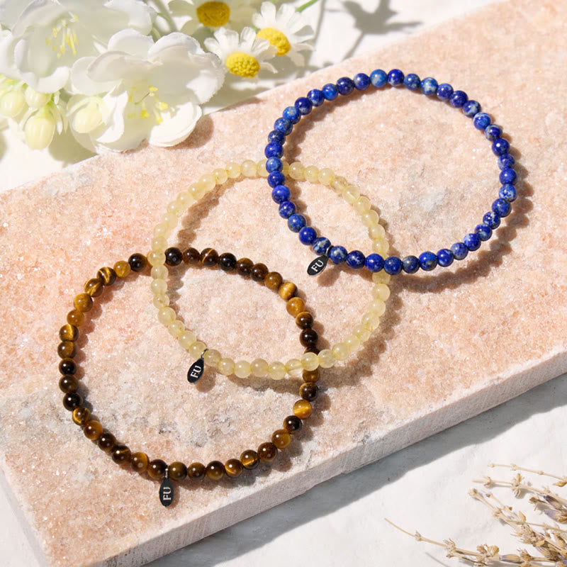 FuAttract Embrace Your Confidence 3-Piece Stone Bracelet Set with Gift Message Card - image 2