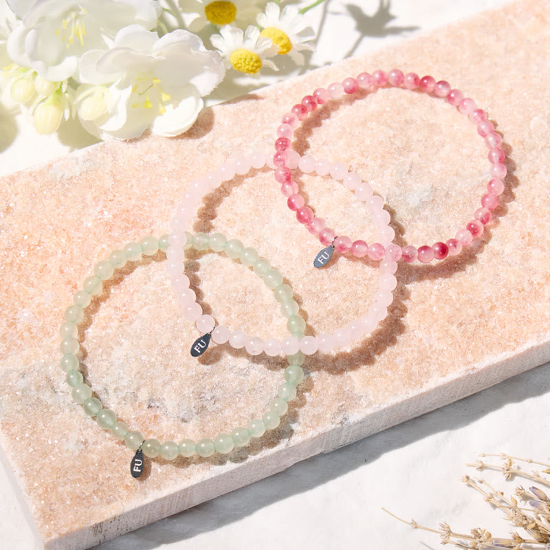 FuAttract Follow Your Heart 3-Piece Stone Bracelet Set with Gift Message Card - image 2