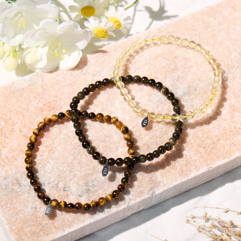 FuAttract Own Your Power 3-Piece Stone Bracelet Set with Gift Message Card - image 2