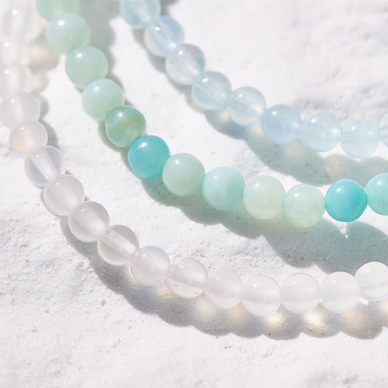 FuAttract Find Your Calm 3-Piece Stone Bracelet Set with Gift Message Card - image 4