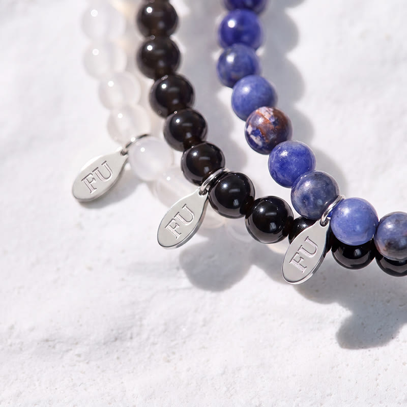 FuAttract Clear Your Path 3-Piece Stone Bracelet Set with Gift Message Card - image 3