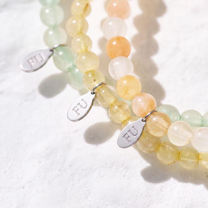 FuAttract Create Your Success 3-Piece Stone Bracelet Set with Gift Message Card - image 3