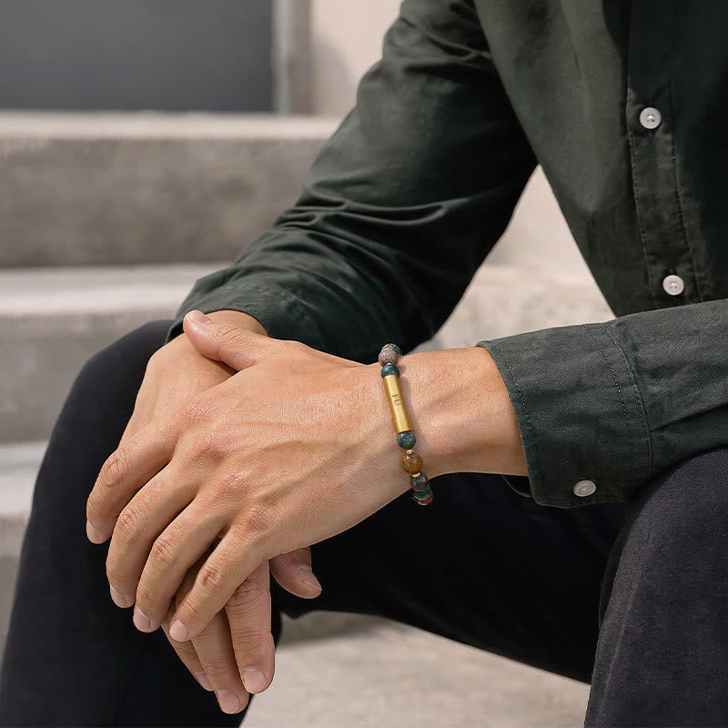 FuAttract Wishbeads Wealth & Good Luck– Ocean Agate Intention Bracelet - image 6