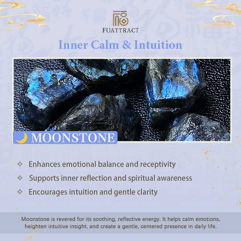 Fuattract Wishbeads Emotional Balance & Protection–Moonstone & Lapis Lazuli Intention Bracelet - image 7
