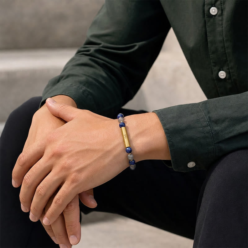 Fuattract Wishbeads Emotional Balance & Protection–Moonstone & Lapis Lazuli Intention Bracelet - image 6