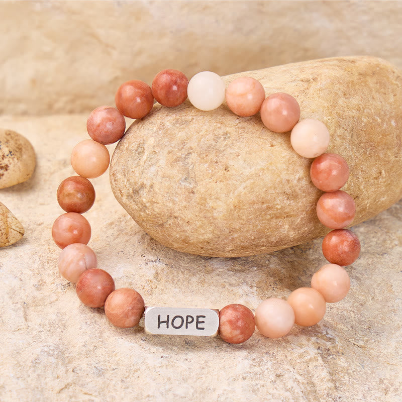 FuAttract Love & Emotional Balance Pink Aventurine Hope Engraved Crystal Bracelet - image 2