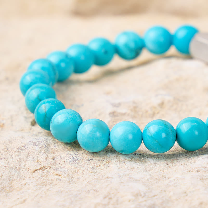 FuAttract Protection & Healing Turquoise Freedom Engraved Crystal Bracelet - image 4