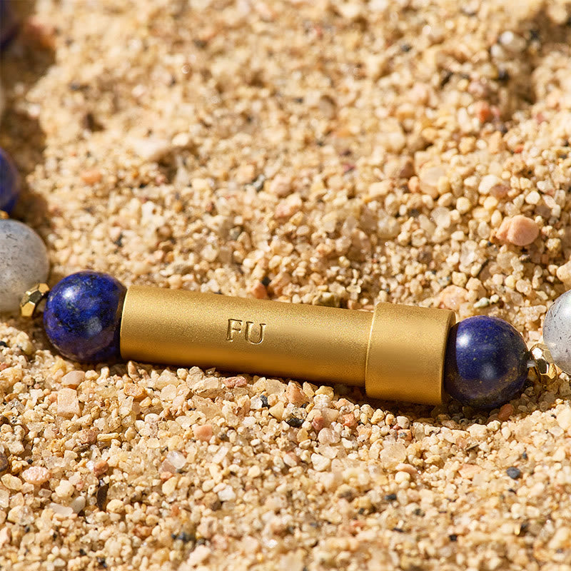 Fuattract Wishbeads Emotional Balance & Protection–Moonstone & Lapis Lazuli Intention Bracelet - image 4