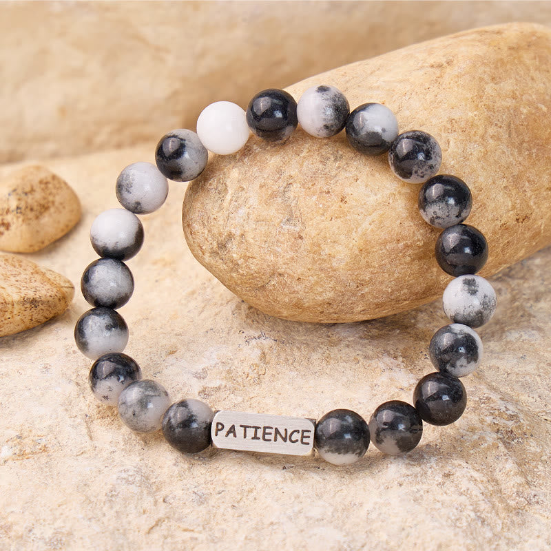 FuAttract Harmony & Emotional Balance Orca Agate Patience Engraved Healing Bracelet - image 2