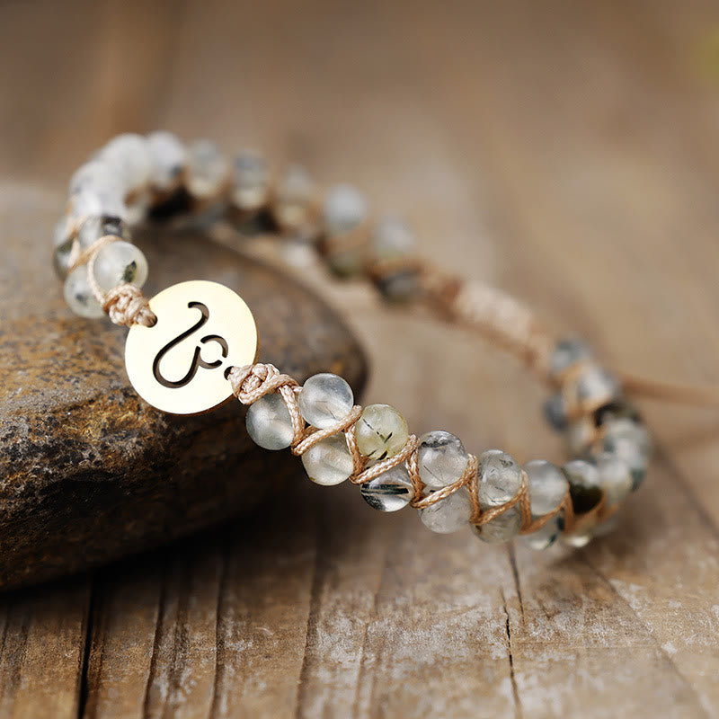 FuAttract Love Connection & Balance Natural Stone Stainless Steel Zodiac Signs Couple Bracelet - Leo - image 10