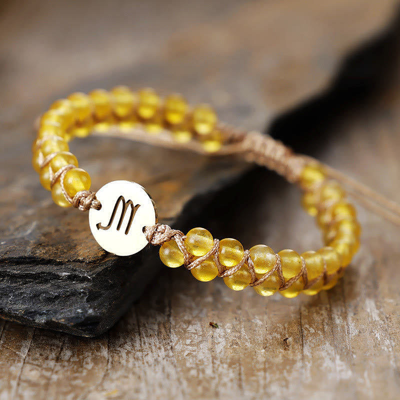 FuAttract Love Connection & Balance Natural Stone Stainless Steel Zodiac Signs Couple Bracelet - Scorpio - image 13