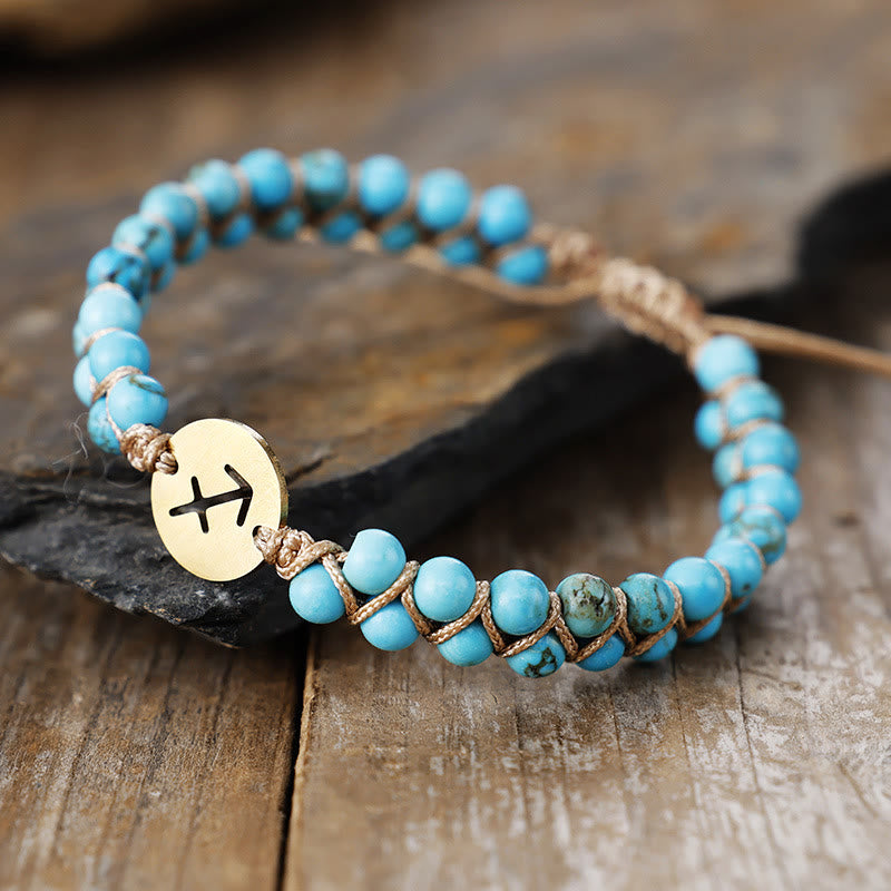 FuAttract Love Connection & Balance Natural Stone Stainless Steel Zodiac Signs Couple Bracelet - Sagittarius - image 14